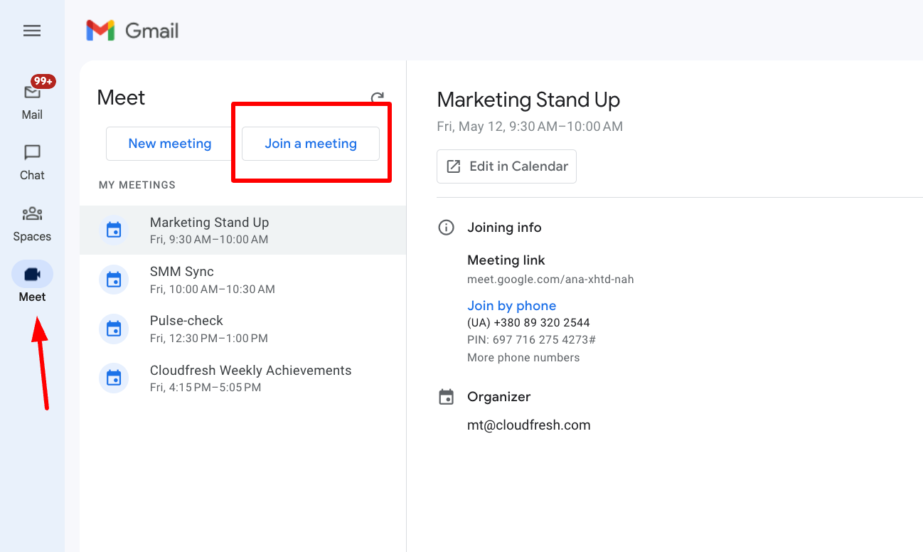 Как присоединиться ко встречи в Google Meet I Cloudfresh